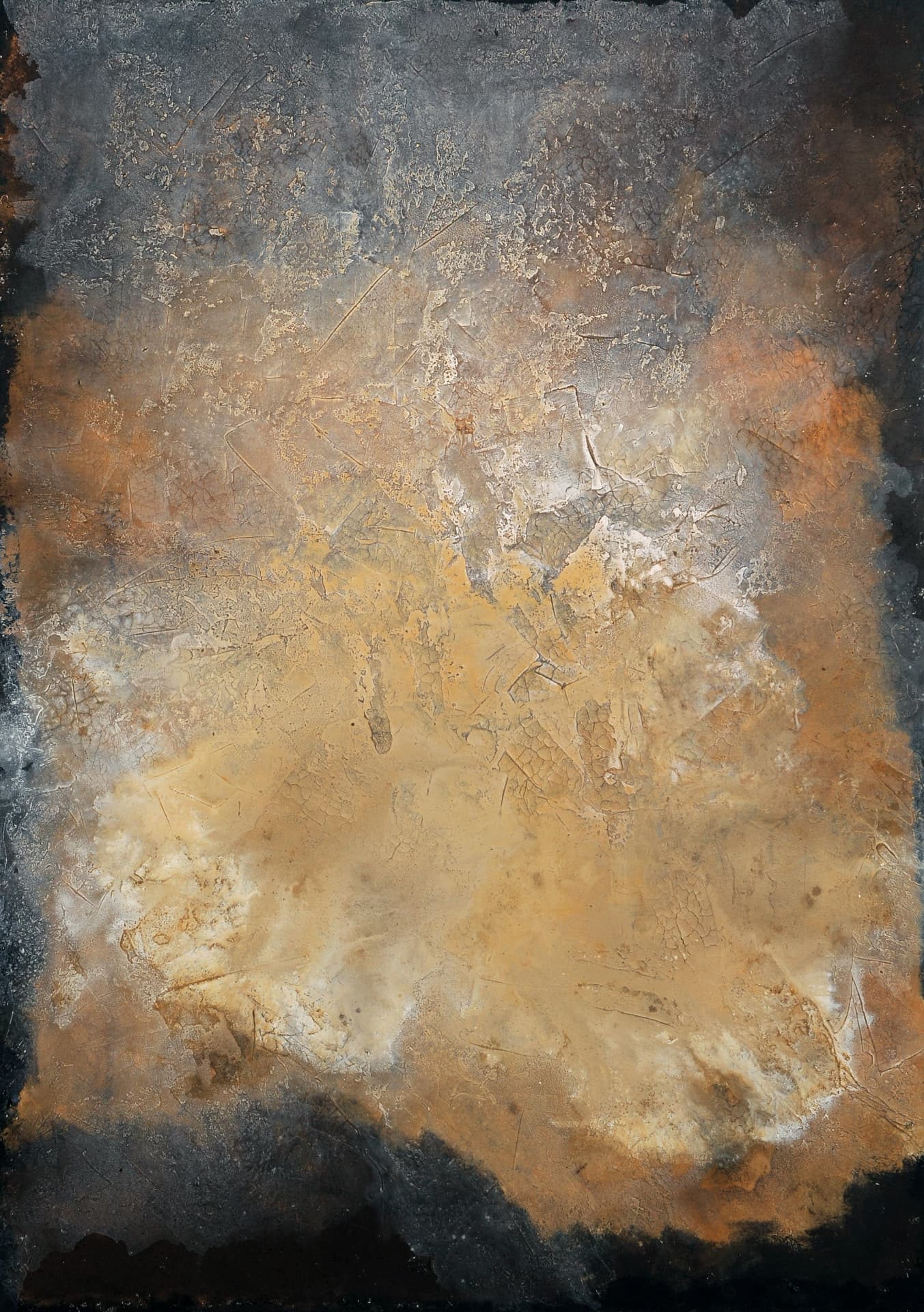 Abstraktes Gemälde „Nr. 7“ von Sandra Bucher