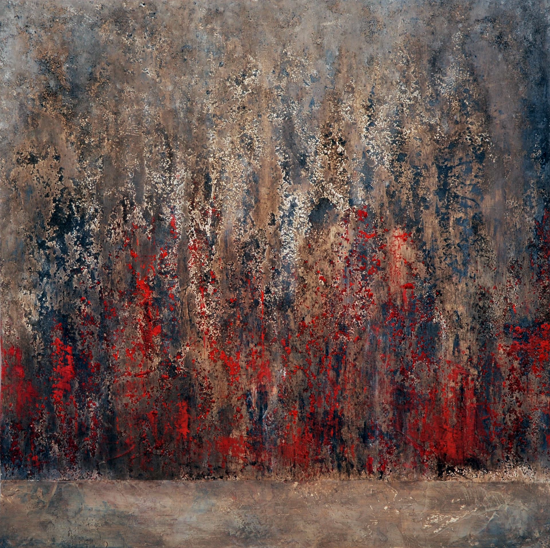 Abstraktes Gemälde „Nr. 11“ von Sandra Bucher